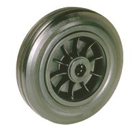 Black Thermoplastic LAG Wheels with Elasticated Rubber