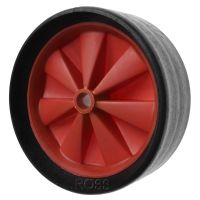 Wide Tread Rubber Trolley Wheels GB Series