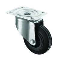 Black Rubber Castors Swivel 3360 Series