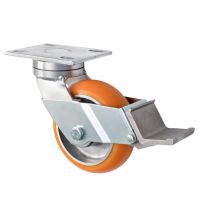 CC Apex Ergonomic Castors Techlock Wheel Brake