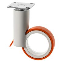 Orange Contemporary Furniture Castors White Tower 65mm 