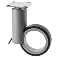 Black Contemporary Furniture Castors Aluminum Tower 65mm 