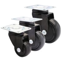 Black Designer Soft Running Castors Swivel