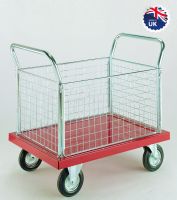 Designer Platform Trolley 4 Sides Mesh Colour Range Small