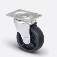 38mm Swivel Zinc Plated Castor Black Nylon Wheel