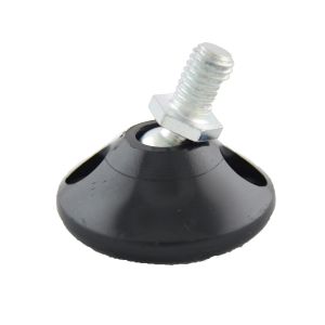 Tilting M8 x 12.5mm Bolt Down Adjustable Foot with 40mm Base Castors ...