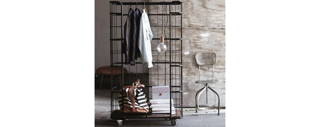 industrial clothes rack